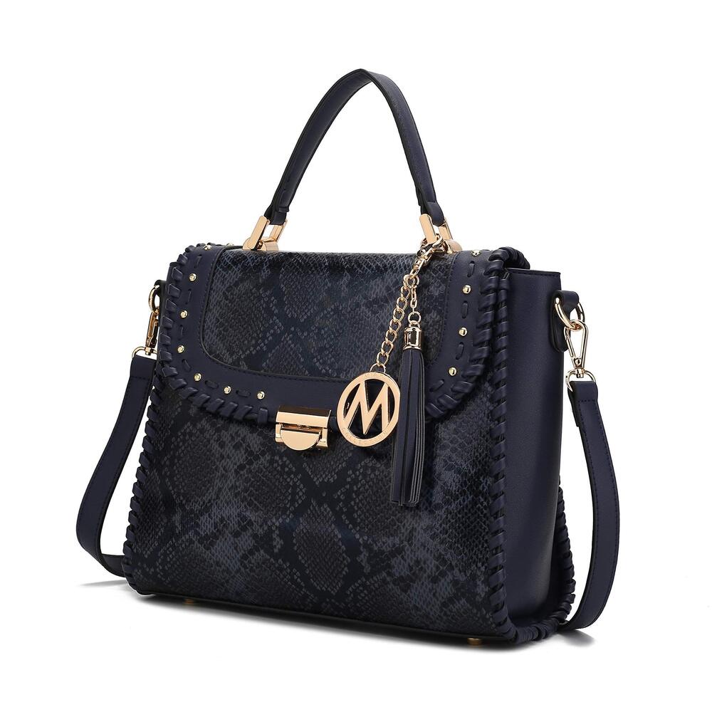 9646 Crossbody Bag , Vegan Leather Satchel Bags Top Handle Shoulder Bag